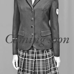 Midnight Ocean Tweed Yacht Club Jacket & Farquharson Tartan Skirt